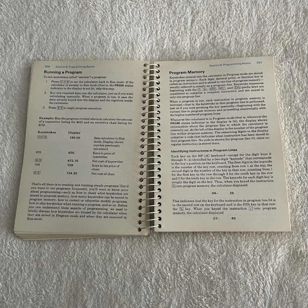 Vintage HP-12C Gold Financial Calculator w/ 1983 Manual & Leather Slipca…